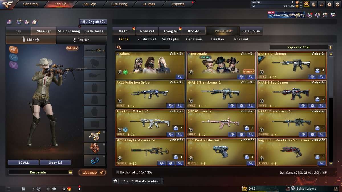 shop acc cf uy tin gia re